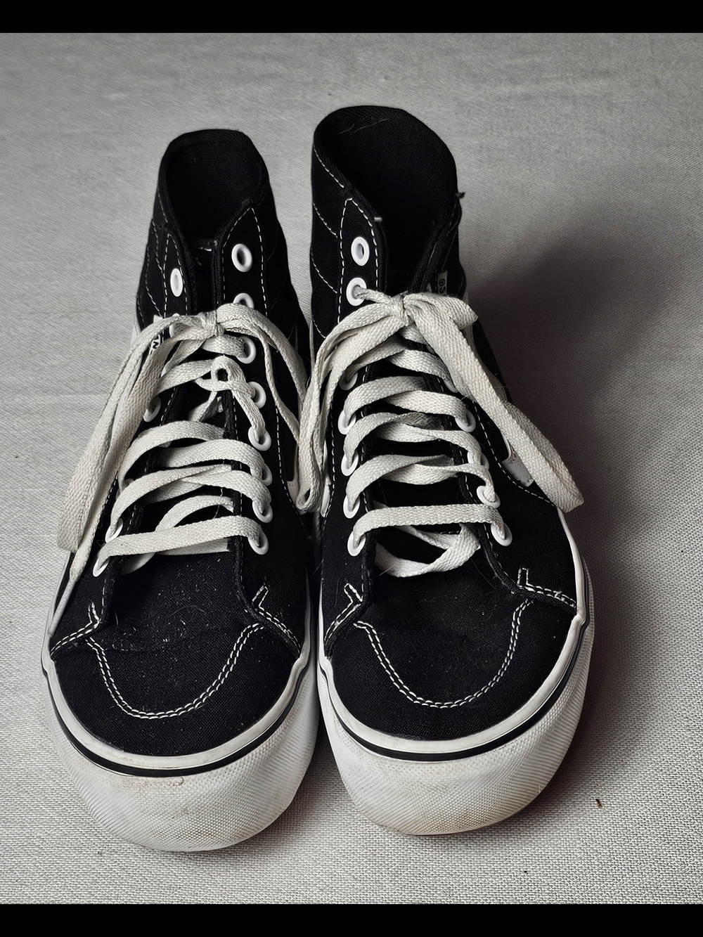 Vans Sk8-Hi platform sneakers Womens Size 8 Black